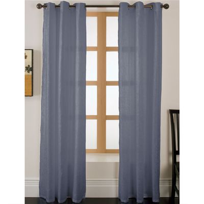 Essential Home Faux Silk Grommet Panel Curtain