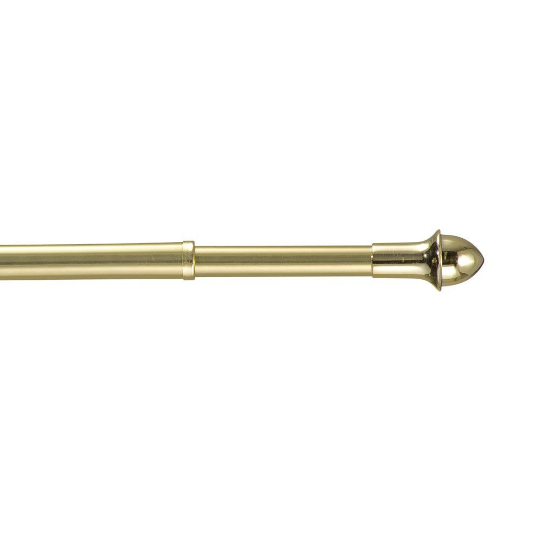 Essential Home Brass Cafe Rod Adjustable