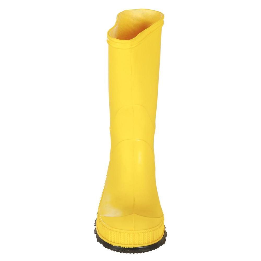 Kamik Girl's Stomp Yellow/Black Waterproof Rain Boot
