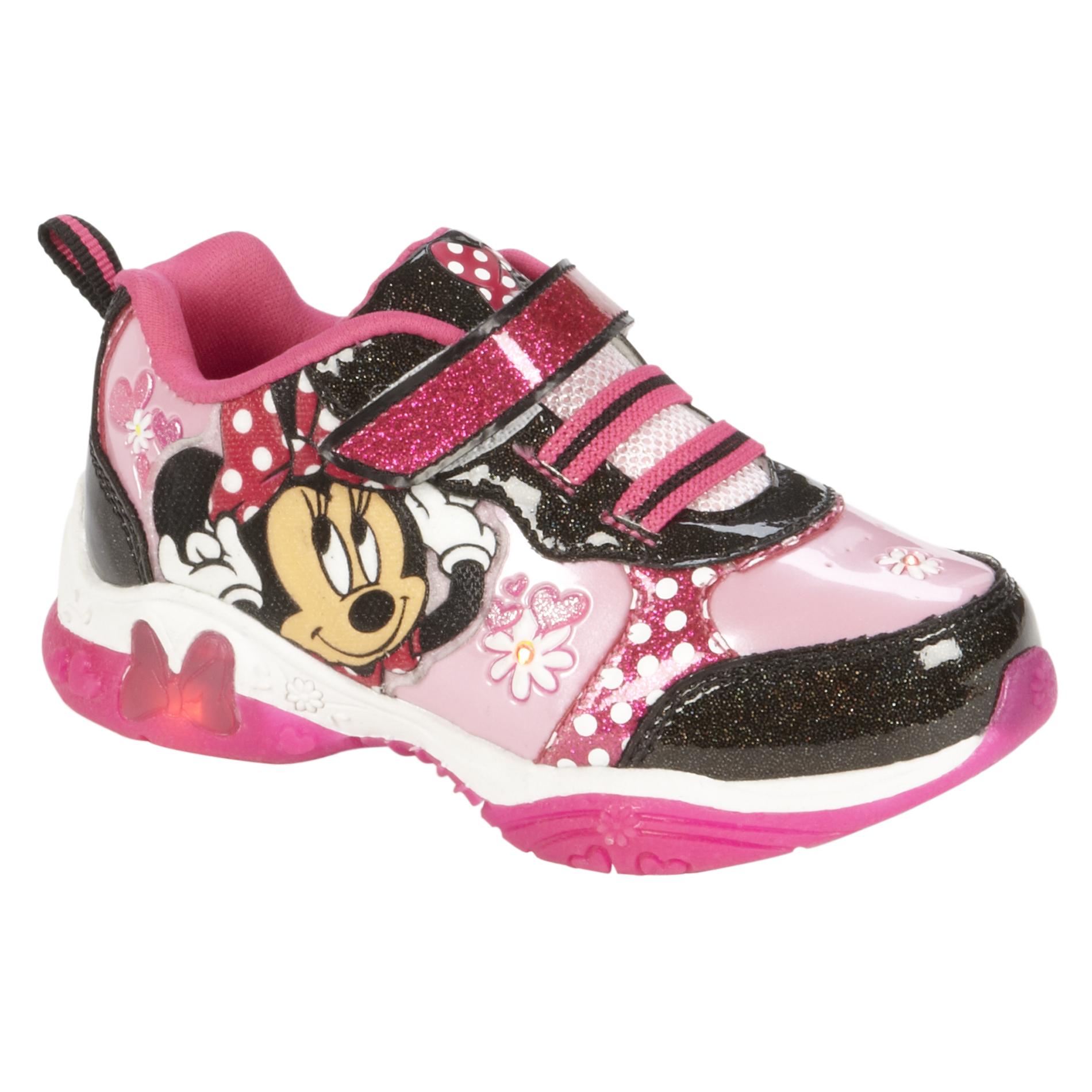 Disney Toddler Girl's Sneaker Minnie Bowtique - Pink/Black