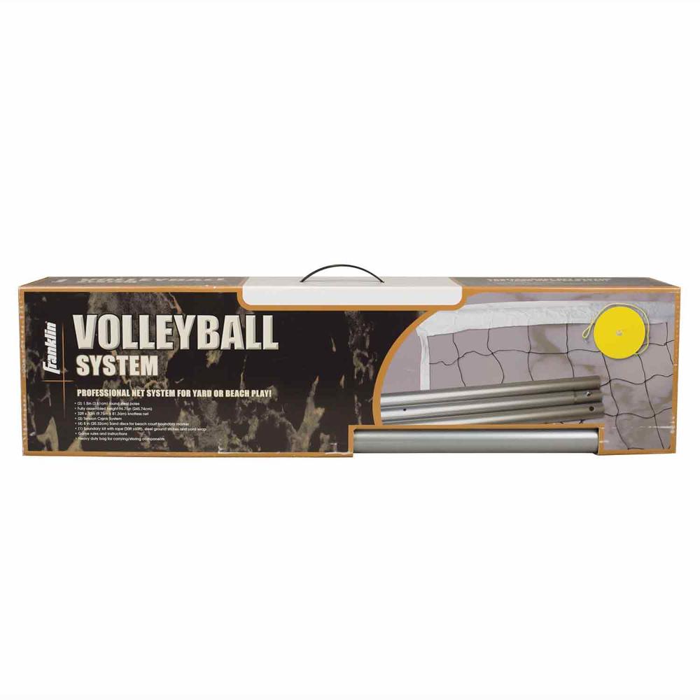 Franklin Sports 13059 Steel Volleyball Net and Post Set