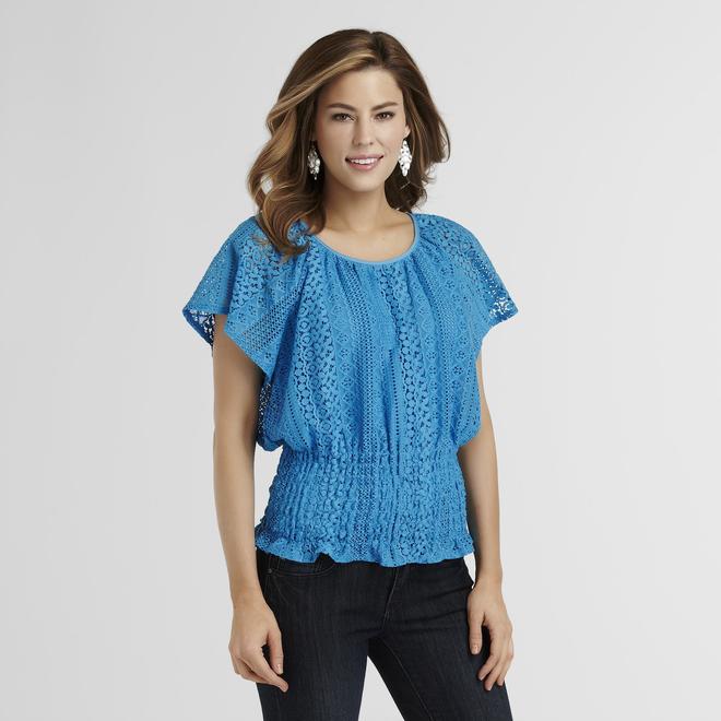 Women's Crocheted Lace Top