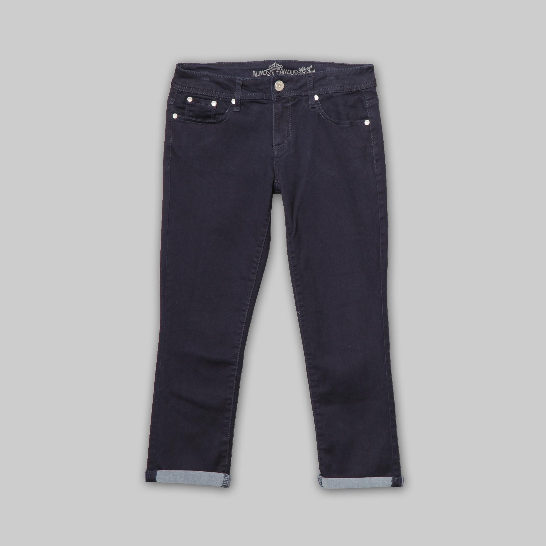 Almost Famous Junior's Cropped Jeans