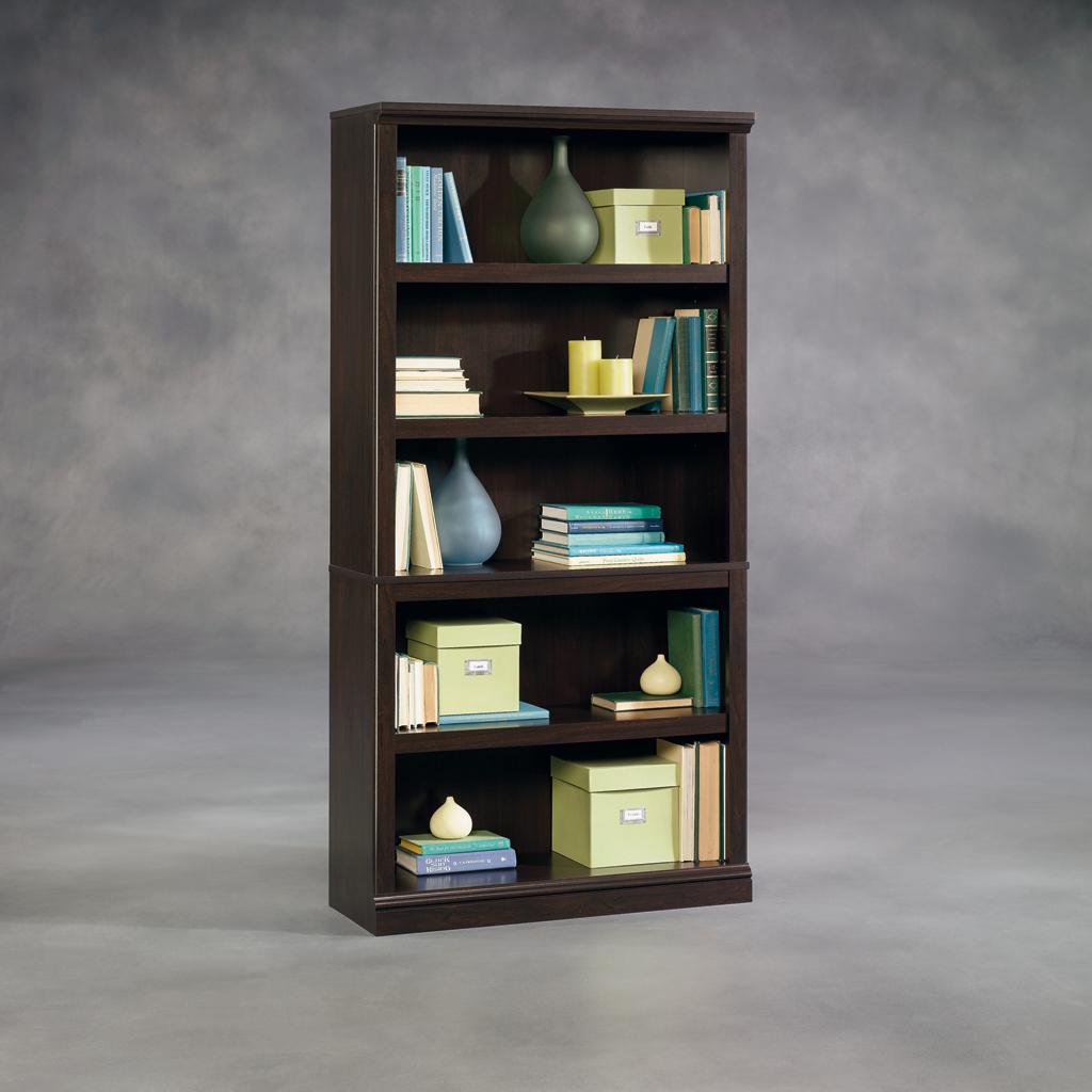 Sauder 5 Shelf Split Bookcase