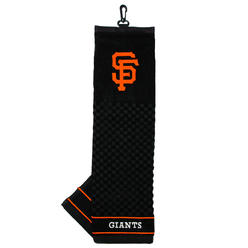 TEAM GOLF MLB San Francisco Giants Embroidered Golf Towel, Checkered Scrubber Design, Embroidered Logo, Multi Team Color, One Si