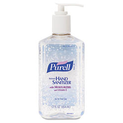 Purell 3659-12 Advanced Hand Sanitizer Refreshing Gel, Clean Scent, 12-oz. - Quantity 1