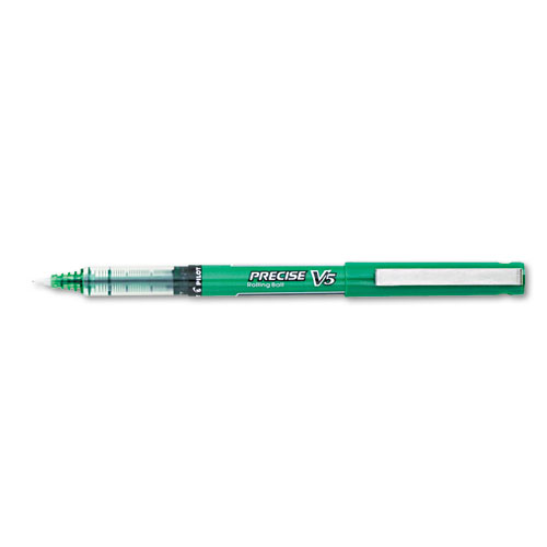 Pilot Automotive PIL25104 Precise V5 Roller Ball Stick Pen  Precision Point  Green Ink  .5mm  Dozen