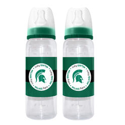 Baby Fanatic NCAA Michigan State Spartans Baby Bottle - 2pk