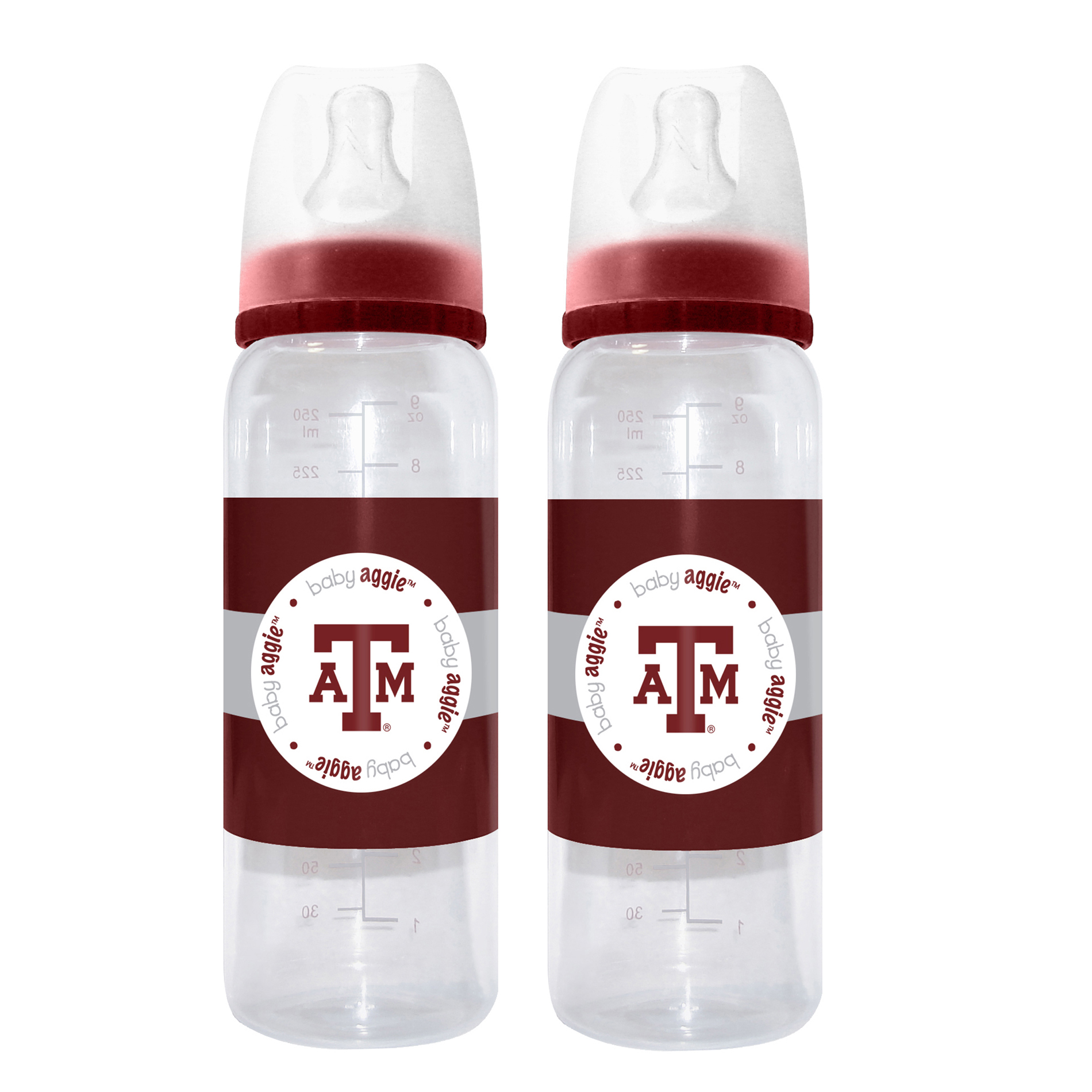Baby Fanatic Texas A And M University Aggies 2 Pack Baby Bottle, Size: Medium