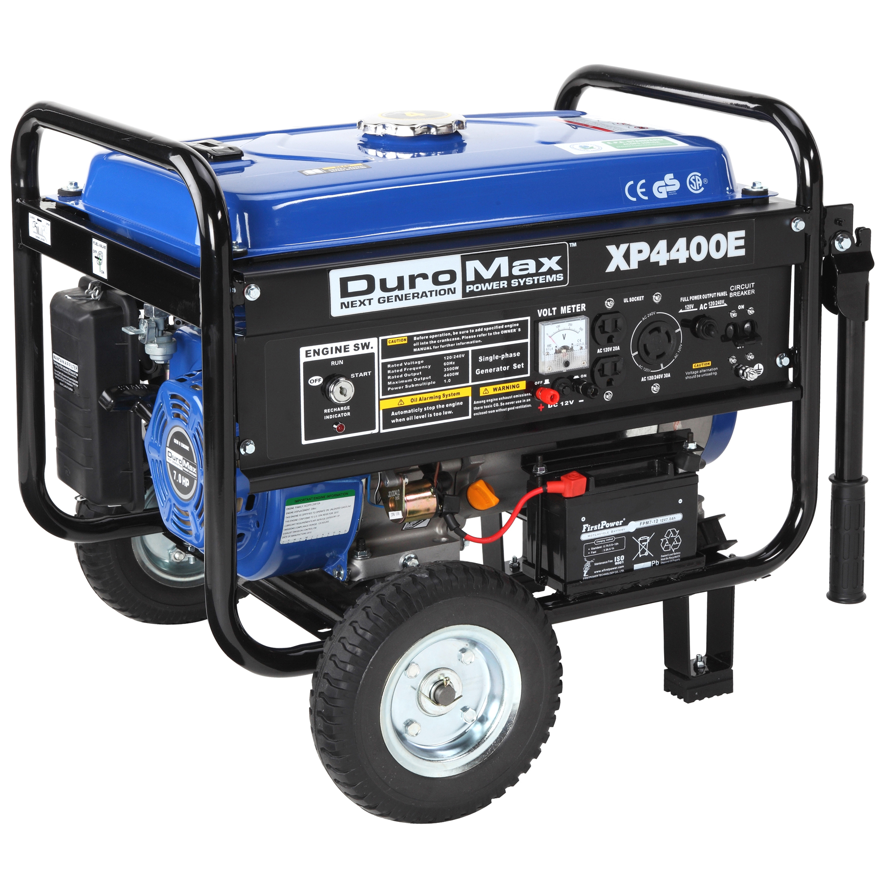 DuroMax XP4400E 4400 Watt Quiet Portable Electric Start RV Gas Powered Camping Generator.Non