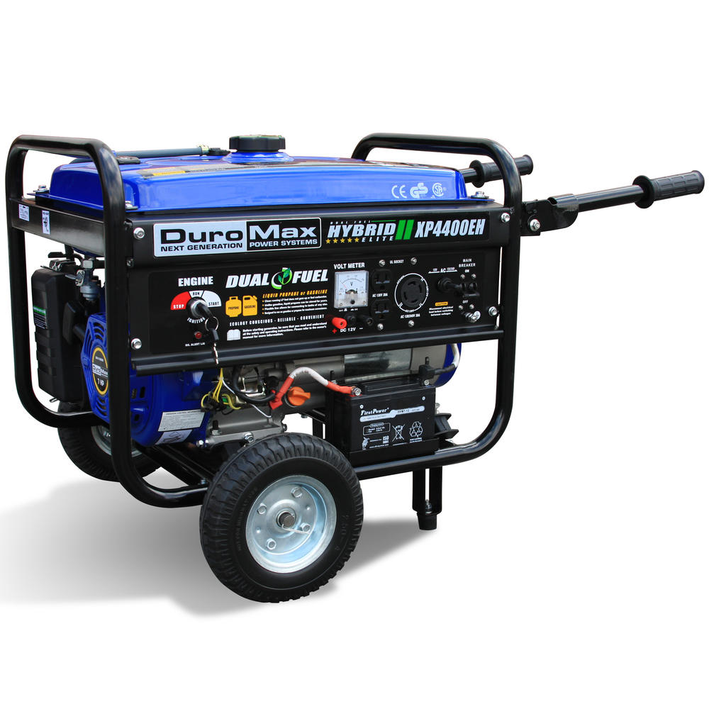 DuroMax XP4400EH Hybrid Portable Dual Fuel Propane / Gas Camping RV Generator.Non California Compliance