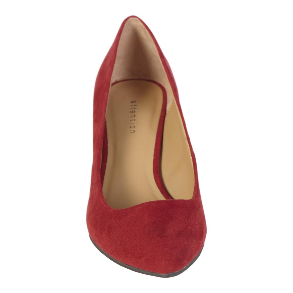 Attention Women's Dress Shoe Zoey - Faux Suede Red