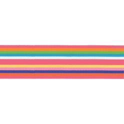 Offray, Cotton Candy Roman Stripe Craft Ribbon, 1 1/2-Inch x 9-Feet, 1-1/2 Inch