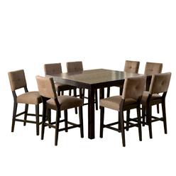 Venetian Worldwide Furniture of America IDF-3336PT Edgewood II Espresso Expandable Leaf Counter Height Table