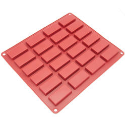 Freshware Silicone Mold Chocolate Mold Candy Mold Ice Mold Soap Mold for Chocolate Candy and Gummy Financier 24-Cavity