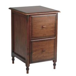 OSP Designs Office Star Knob Hill Collection File Cabinet, Antique Cherry Finish