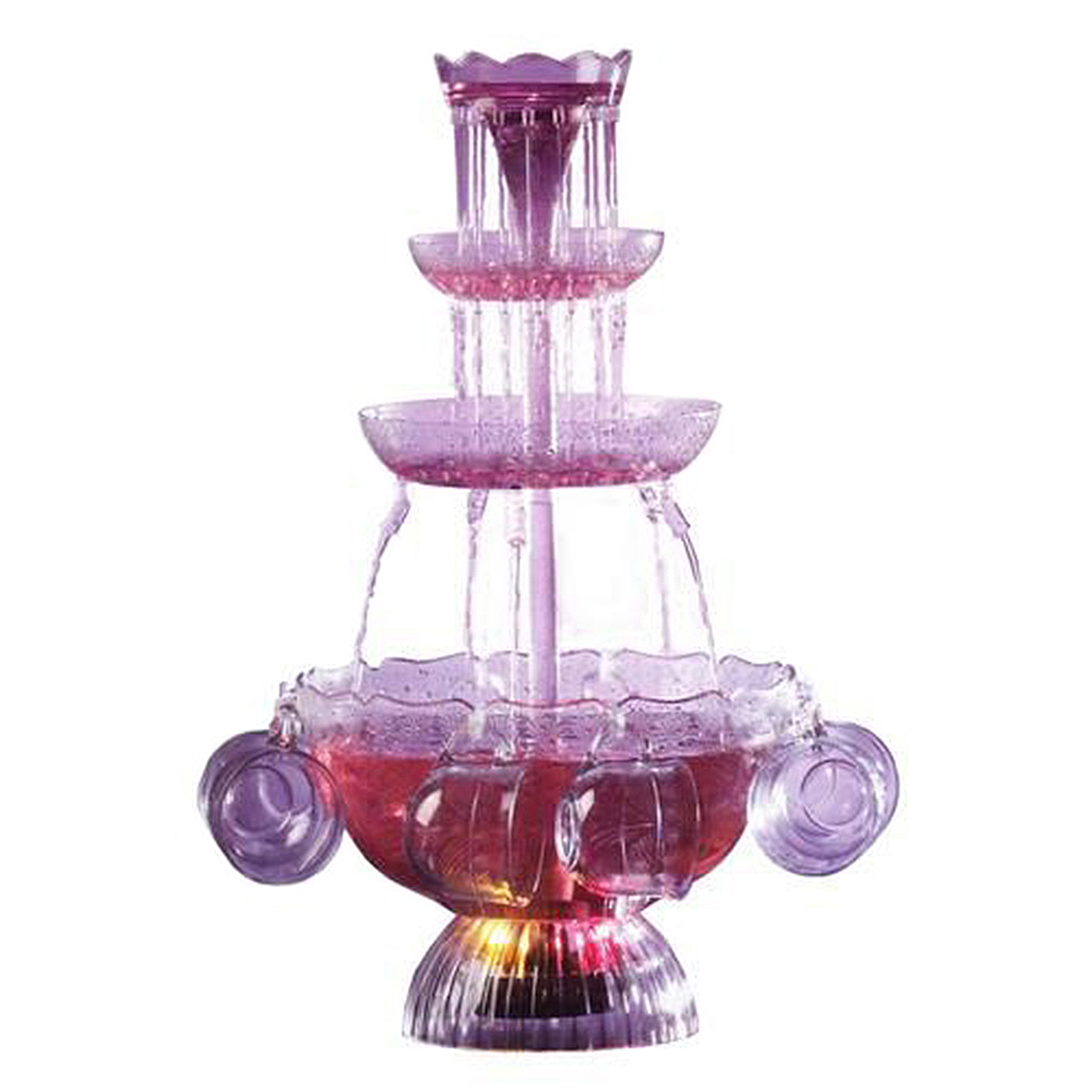 Nostalgia Electrics LPF210 Vintage Collection Lighted Party Fountain Beverage Set