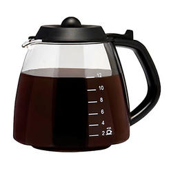 Medelco CAF BREW COLLECTION Medelco 12 Cup Millennium Style Carafe, Black GL312
