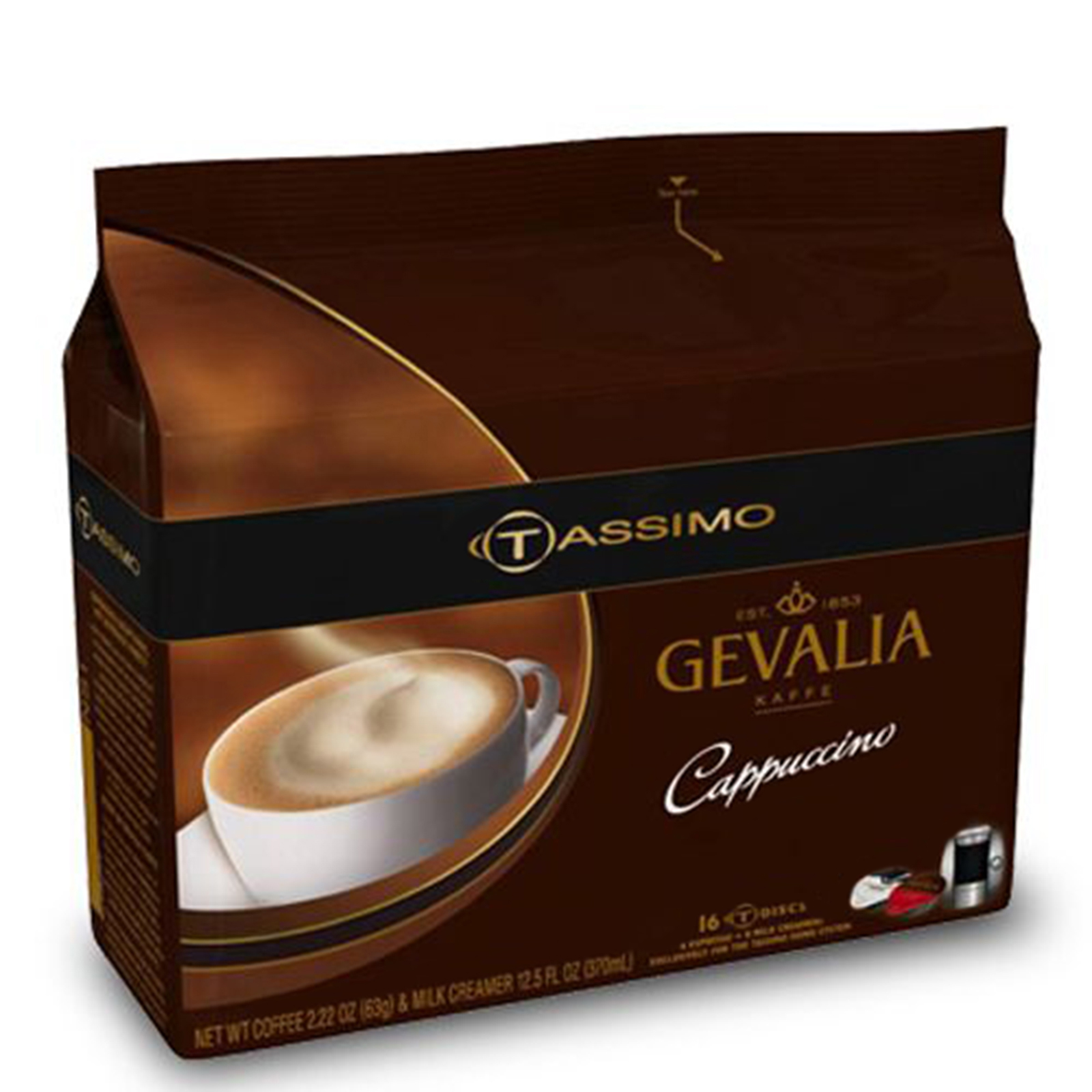 Gevalia 107955 Cappuccino Coffee T-Discs - 40 count