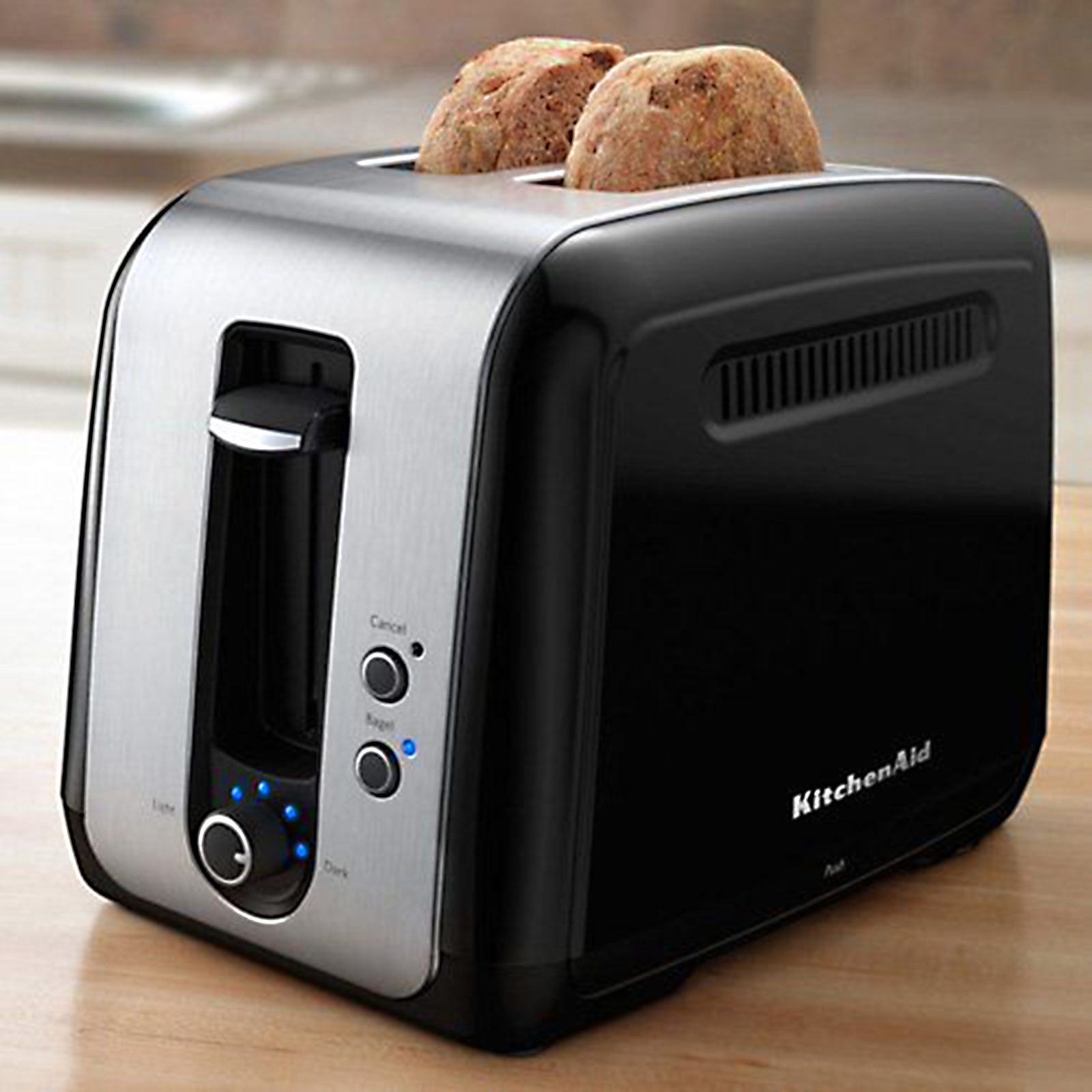 KitchenAid 2 Slice Black/Stainless Toaster - Appliances - Small Kitchen ...