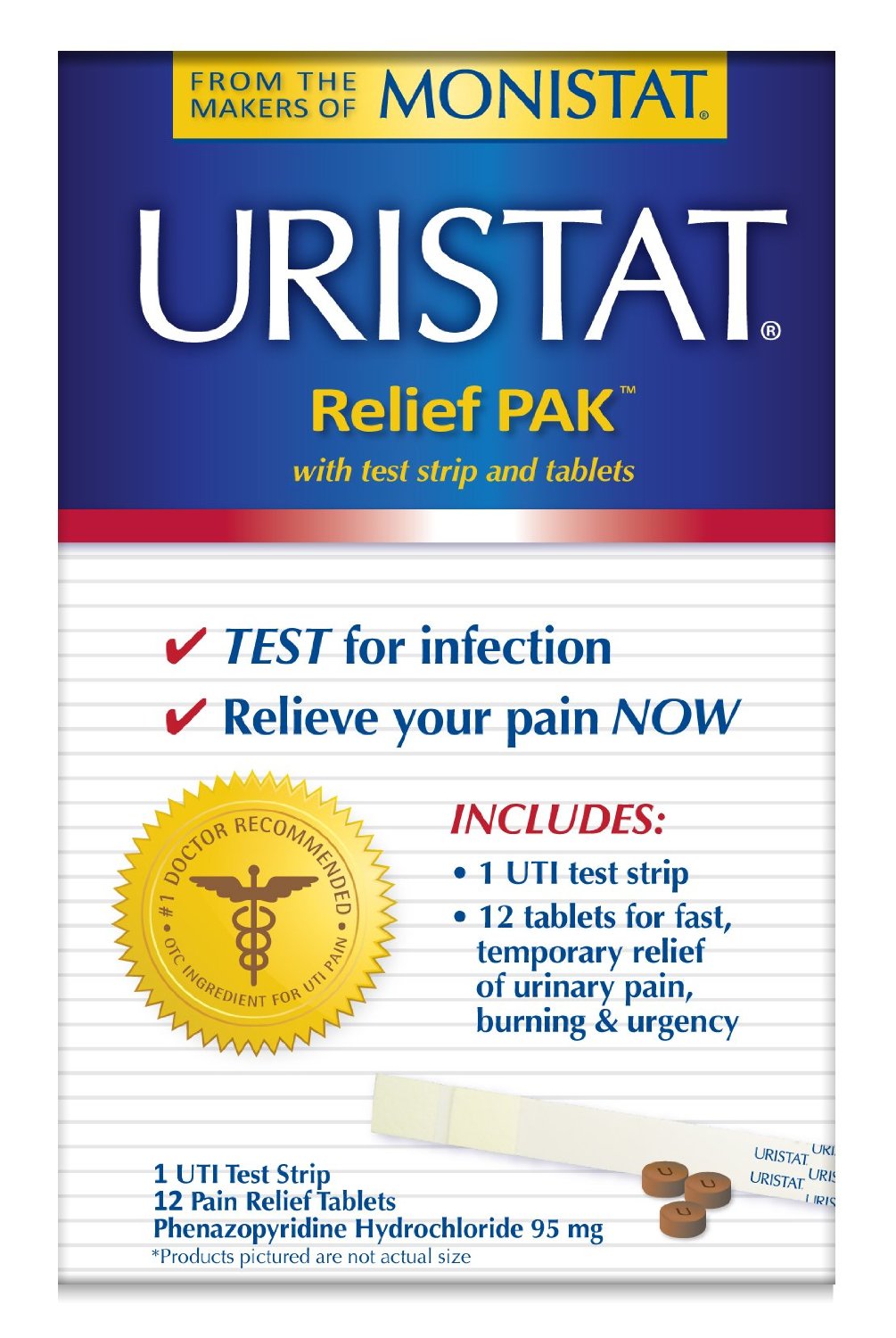 Johnson & Johnson Uristat Relief Pack, 12 tablets
