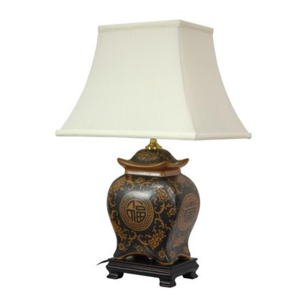Oriental Furniture 19" Porcelain Lamp
