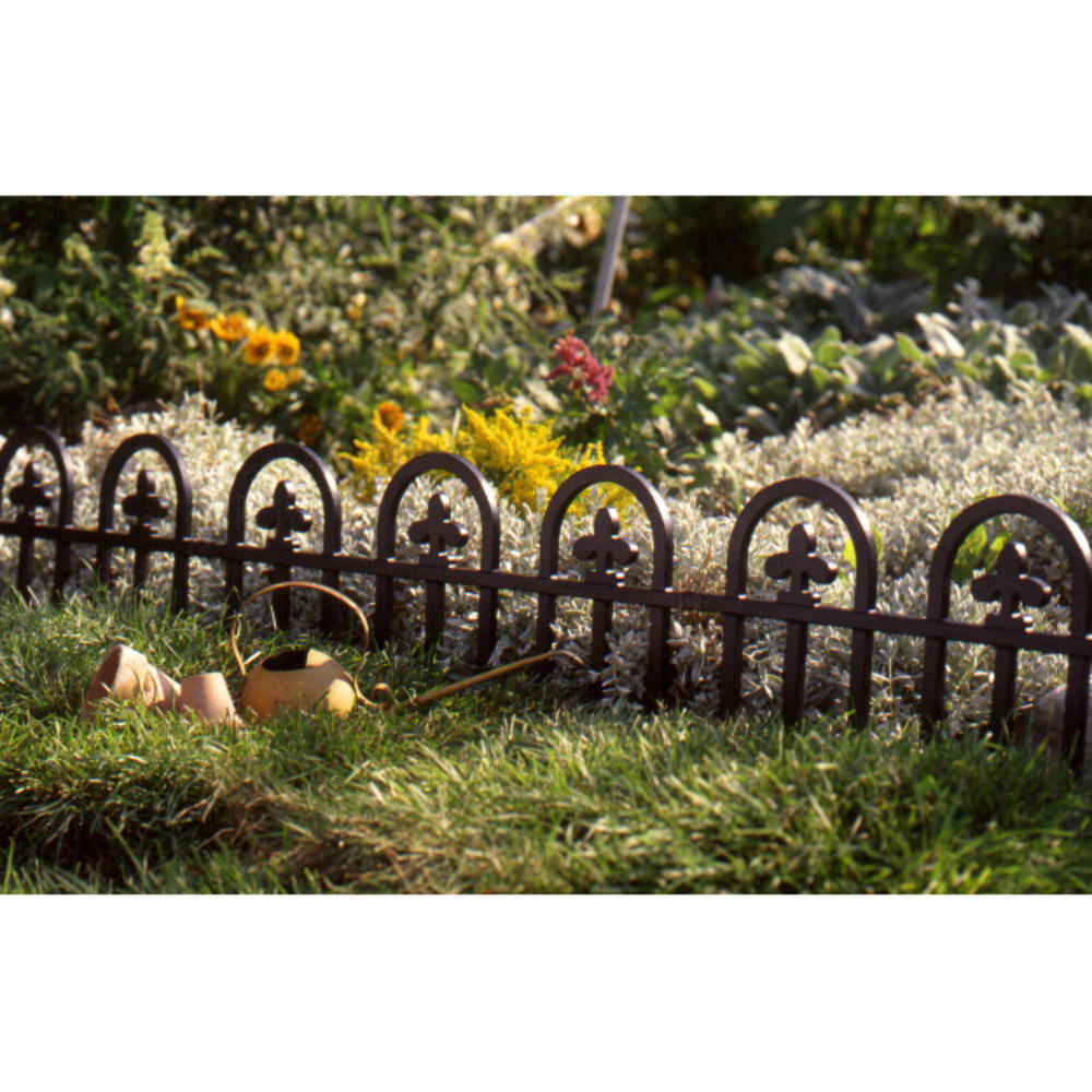Suncast 8' Wrought Iron Black Fence Edging