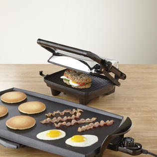 Hamilton Beach Non-Stick Panini Grill Press/Sandwich Maker, Stainless Steel