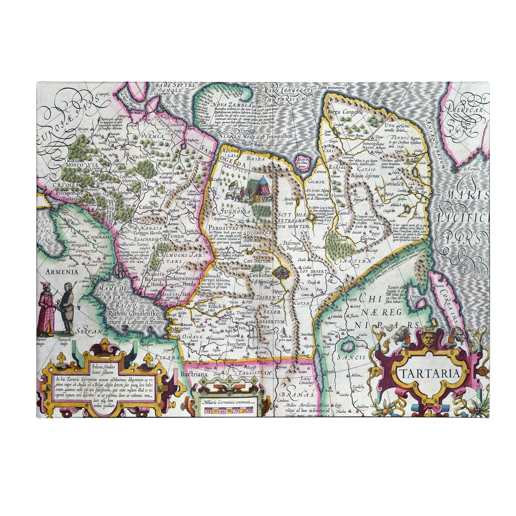 Trademark Global Mercator's Atlas 'Map of Tartaria; 1595' Canvas Art