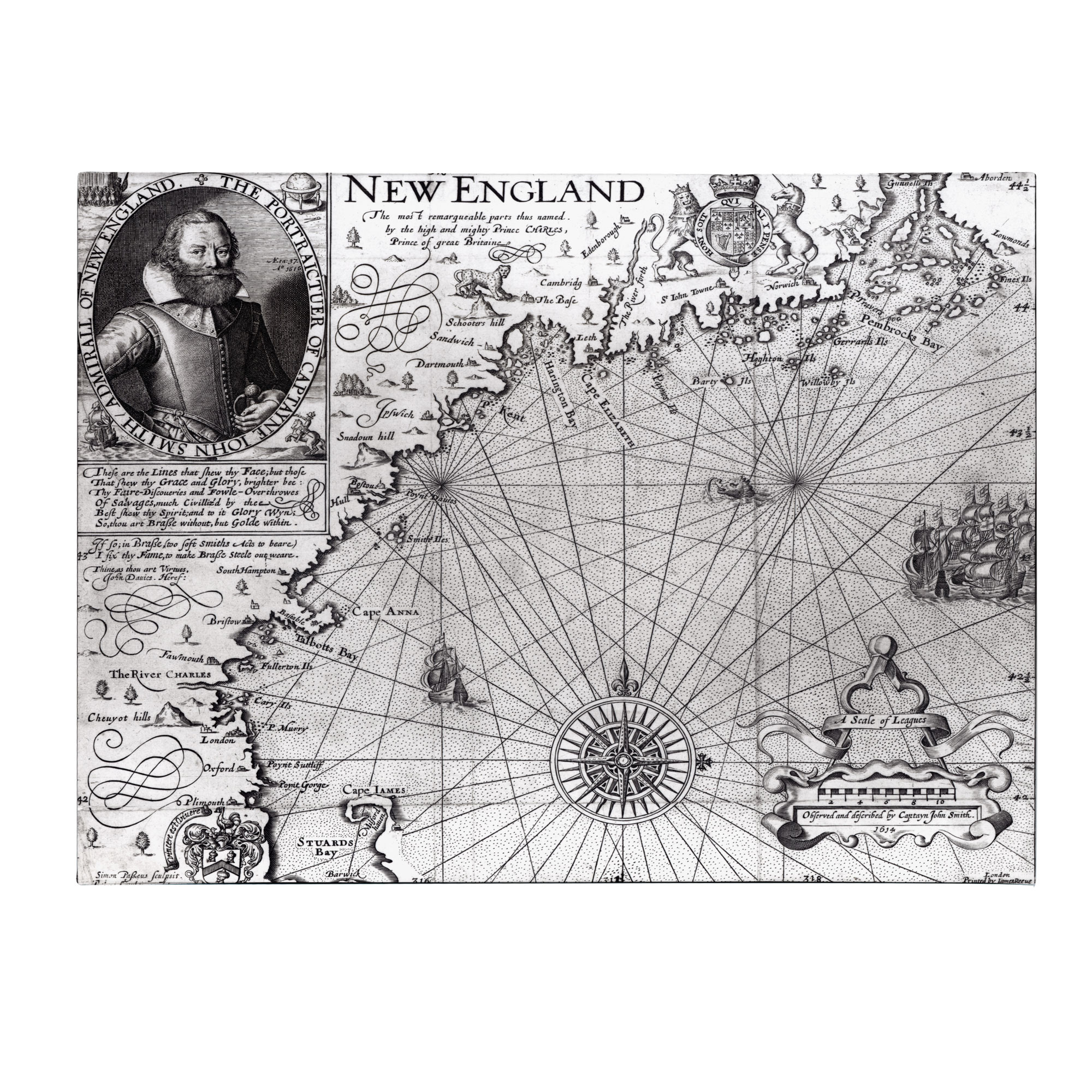 Trademark Global John Smith 'Coast of New England; 1614' Canvas Art