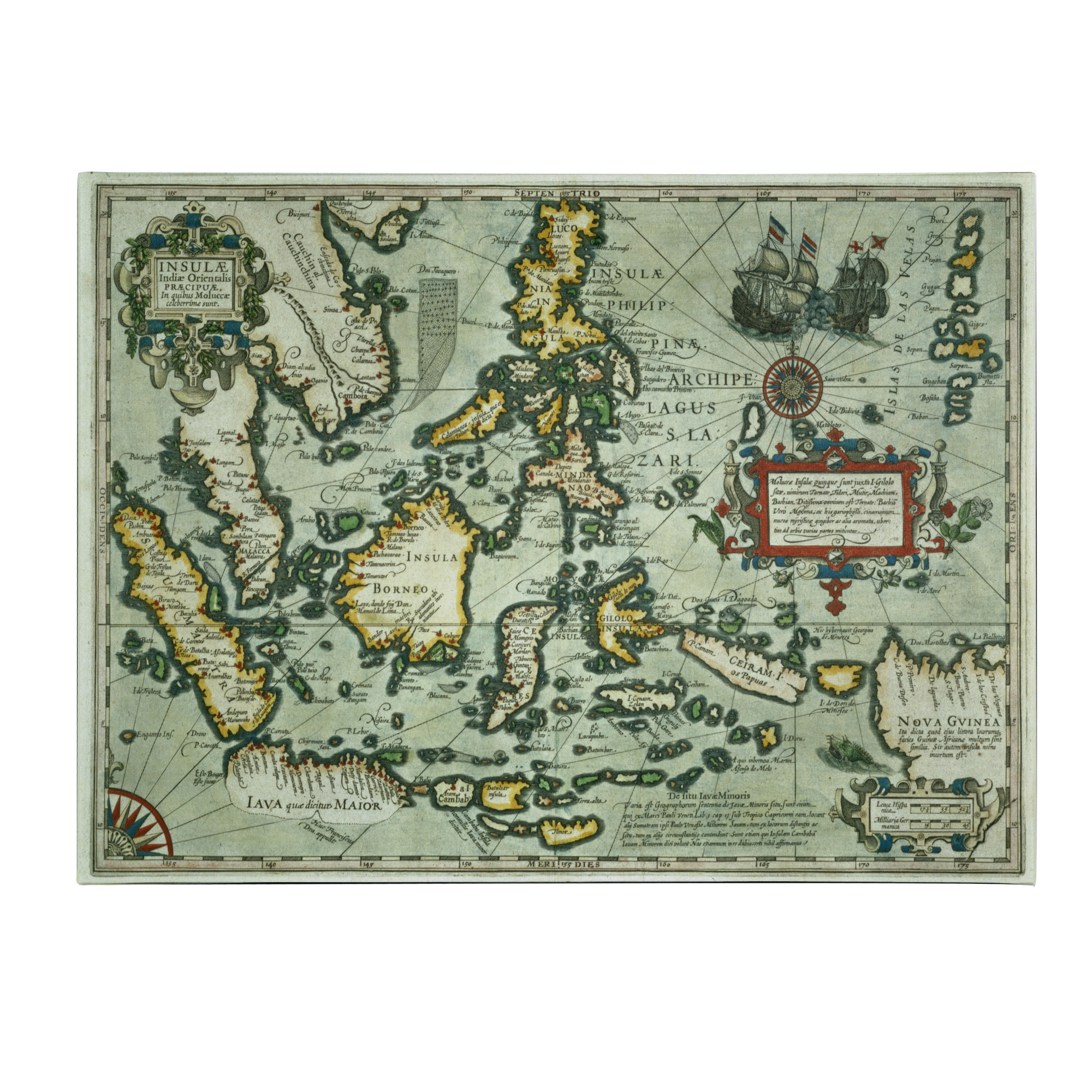 Trademark Global Map of the East Indies; 1635' Canvas Art