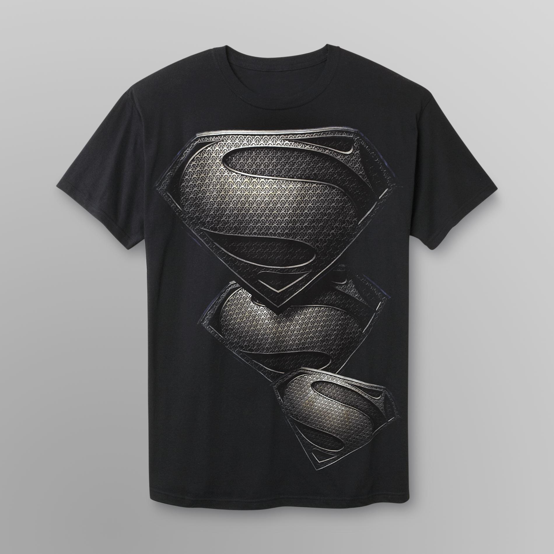 DC Comics Superman Young Men's Graphic Logo T-Shirt