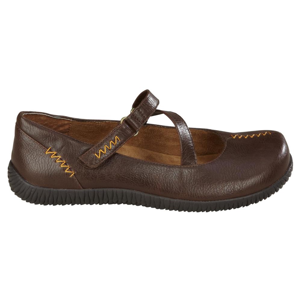 Vionic with Orthaheel Technology Women's Casual Shoe-  MYLA - Brown