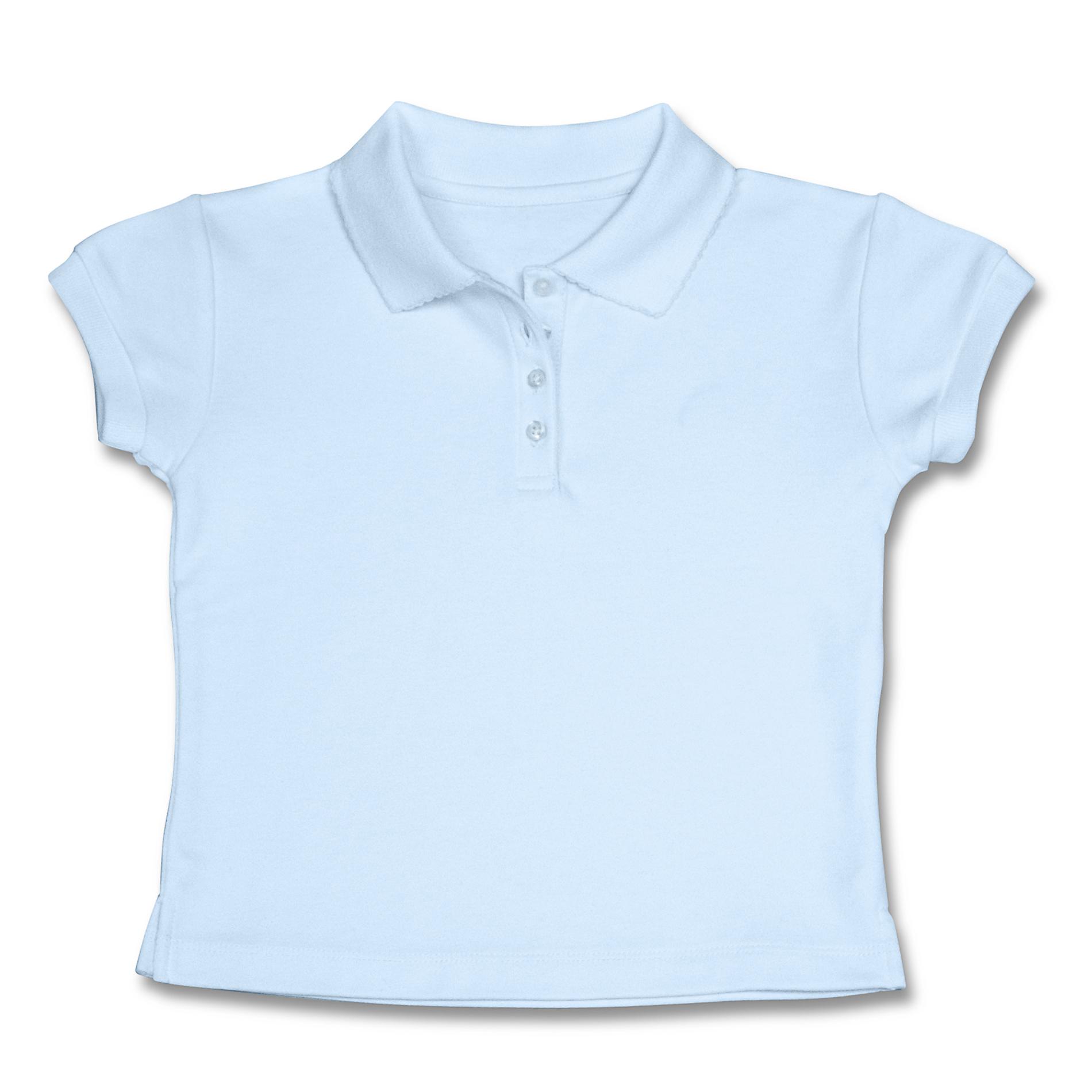Dockers Girl's Plus Uniform Polo Shirt - Modern Fit - Light Blue