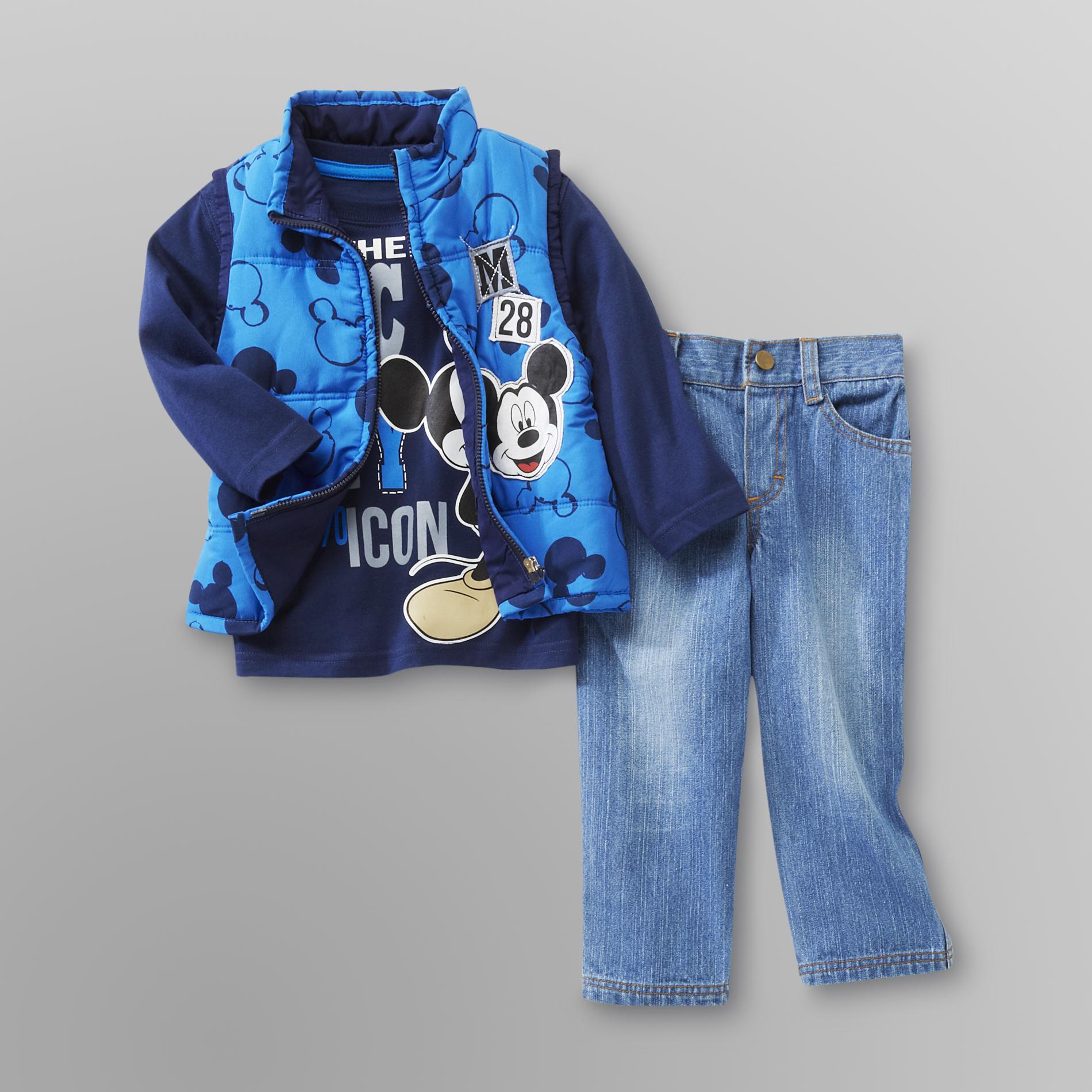 Disney Mickey Mouse Infant & Toddler Boy's Vest Set