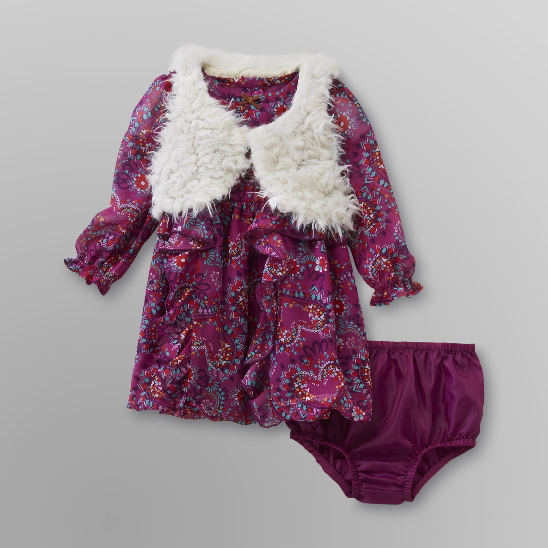 Route 66 Infant Girl's Chiffon Dress & Vest