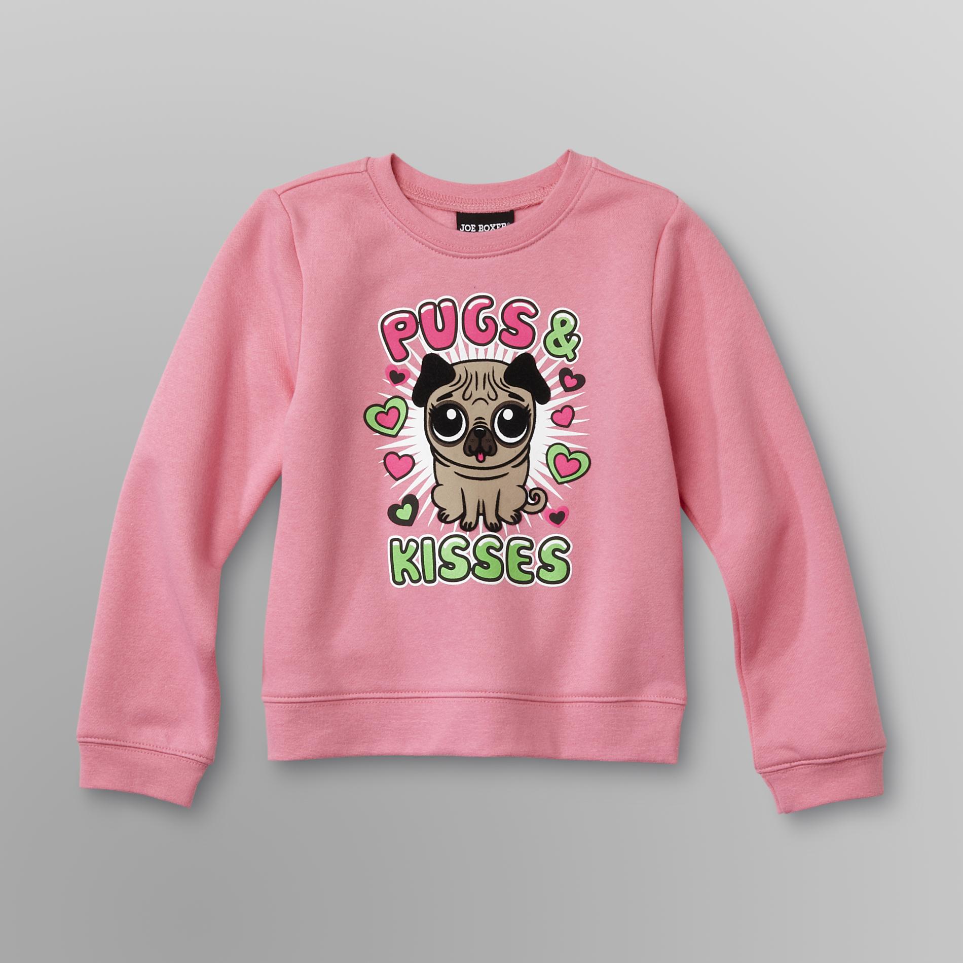 Joe Boxer Infant & Toddler Girl's Graphic Sweatshirt - Pugs & Kisses