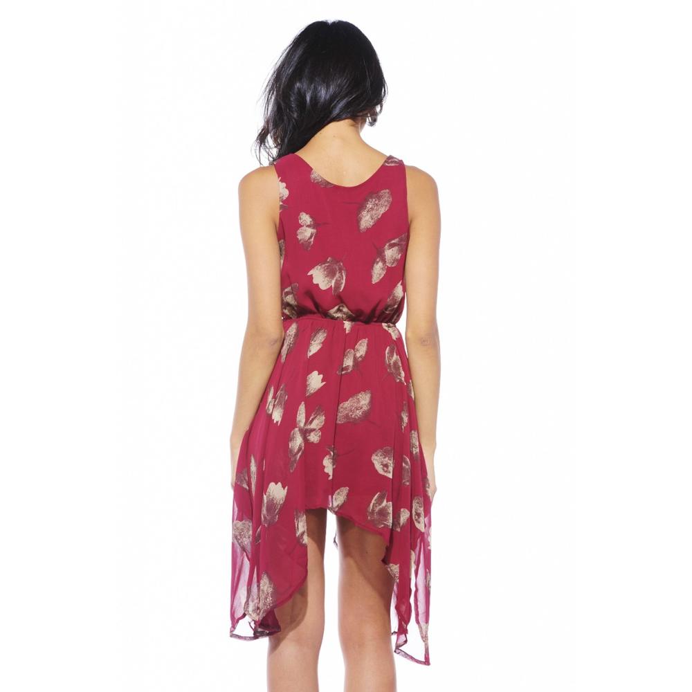 AX Paris Women&#8217;s Side Drop Chiffon Dress - Online Exclusive