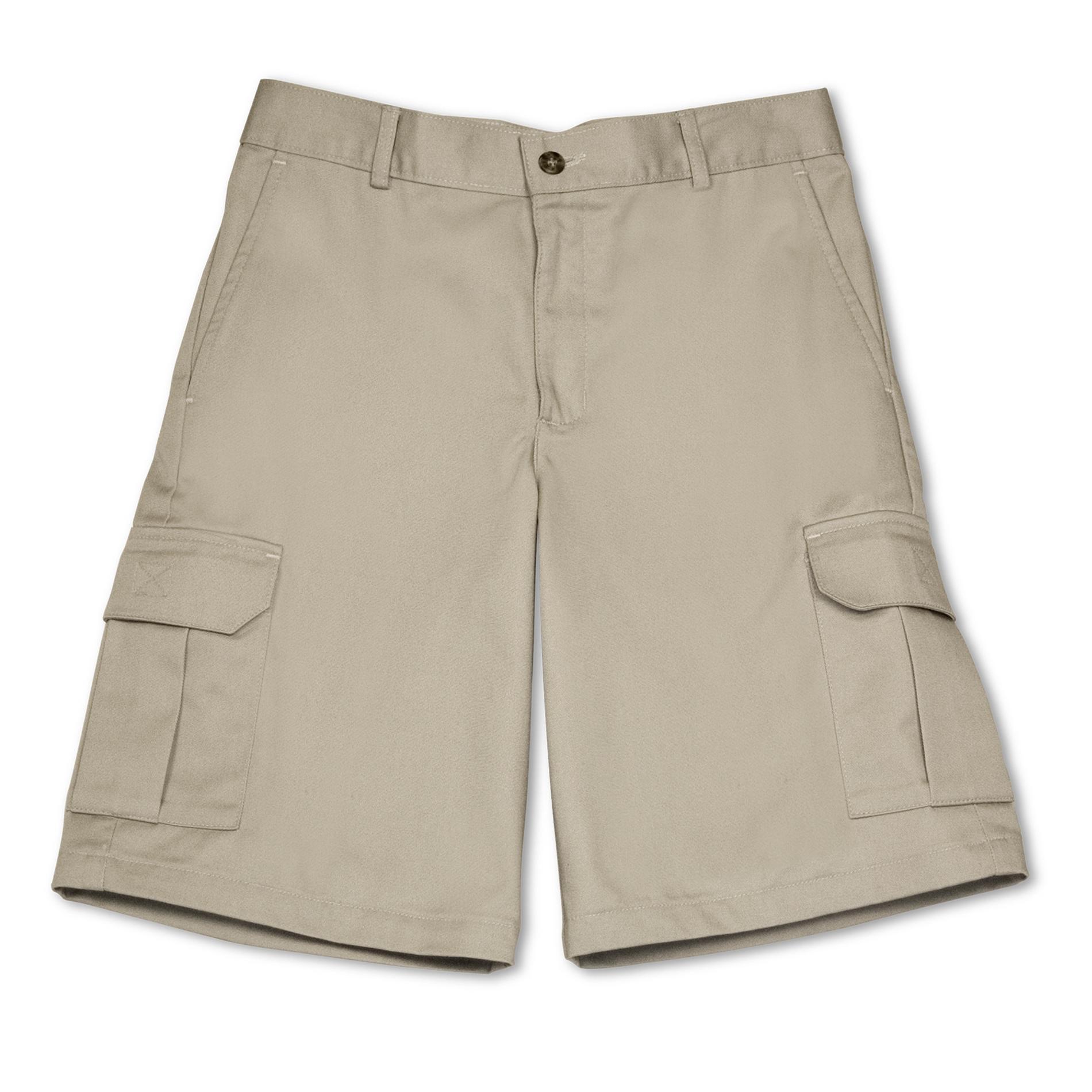 Dockers Boy's Twill Uniform Cargo Shorts - Khaki