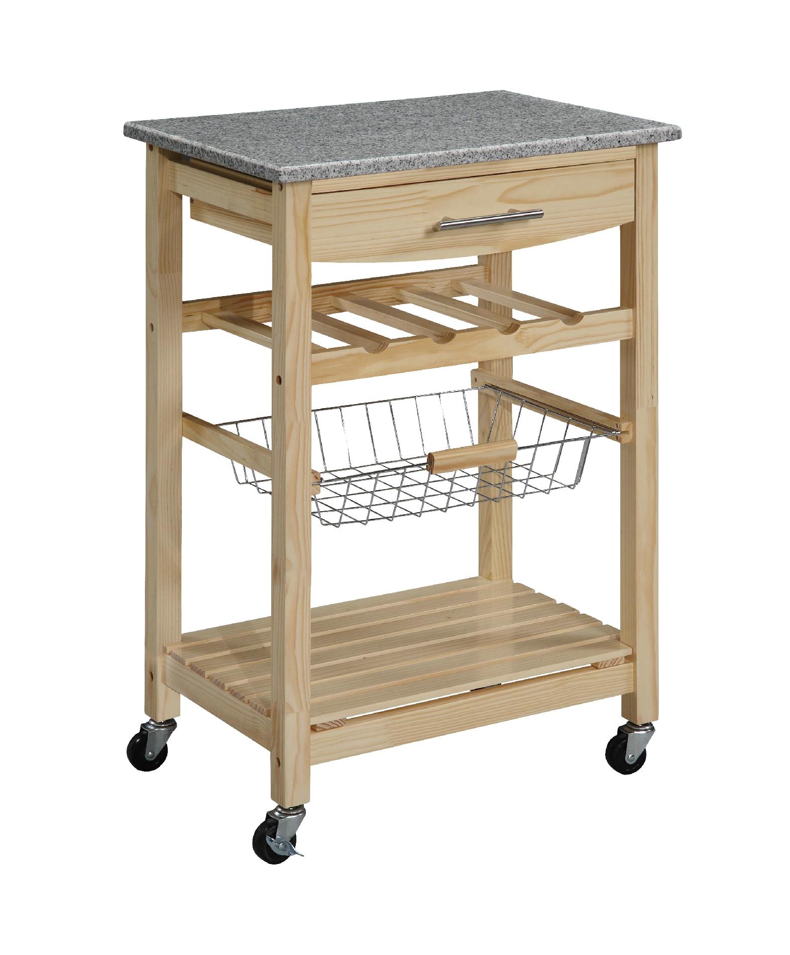 Linon Kitchen Island with Granite Top