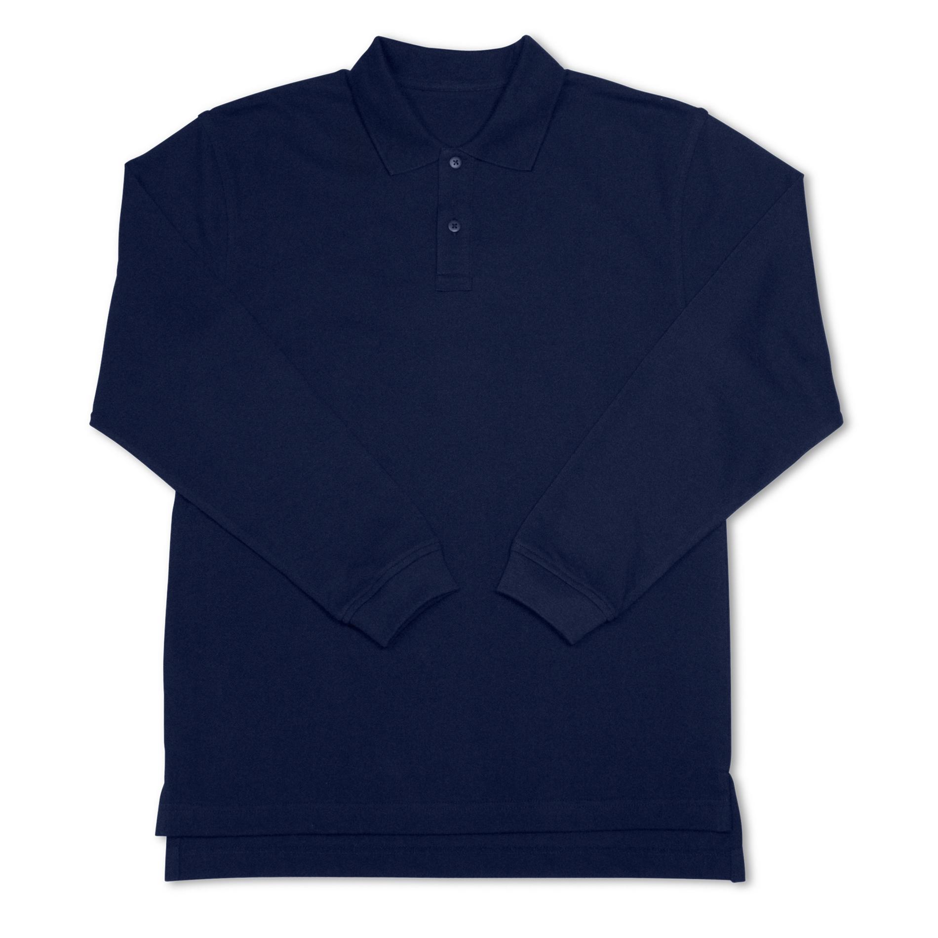 Dockers Boy's Long-Sleeve Uniform Polo Shirt - Navy