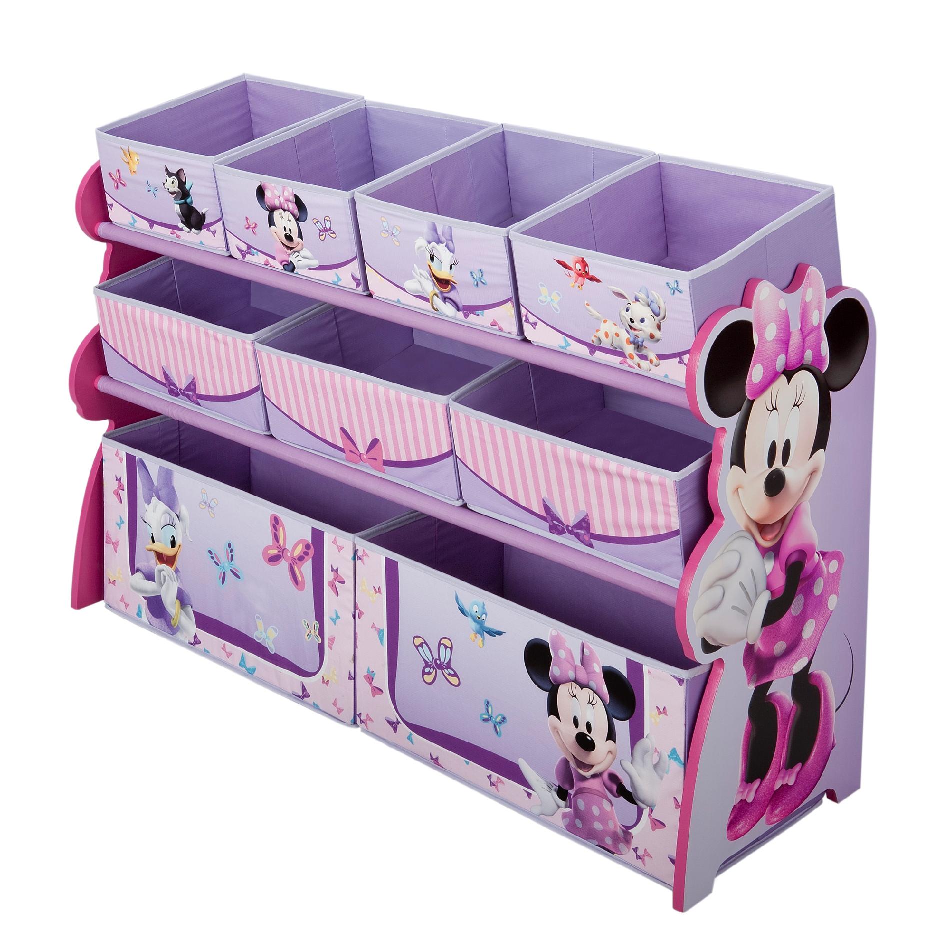 delta children's products minnie deluxe multi bin organizer