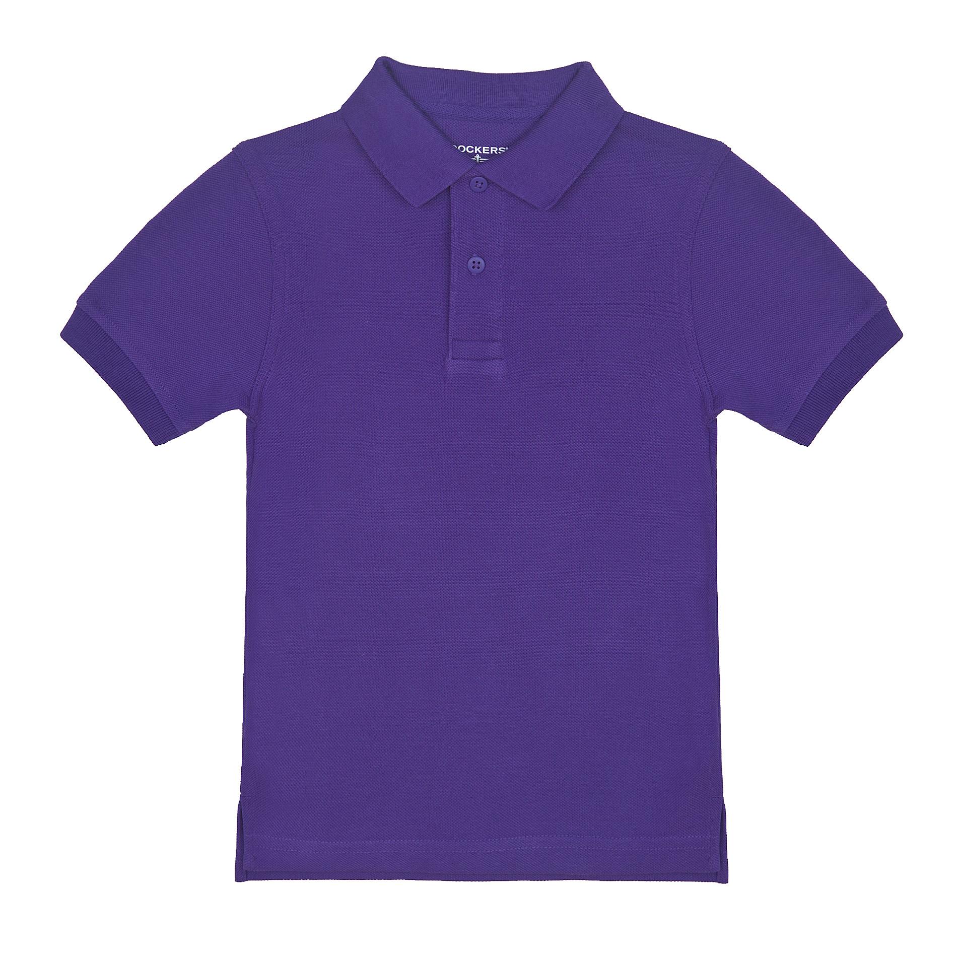 Dockers Boy's Solid Uniform Polo Shirt - Purple