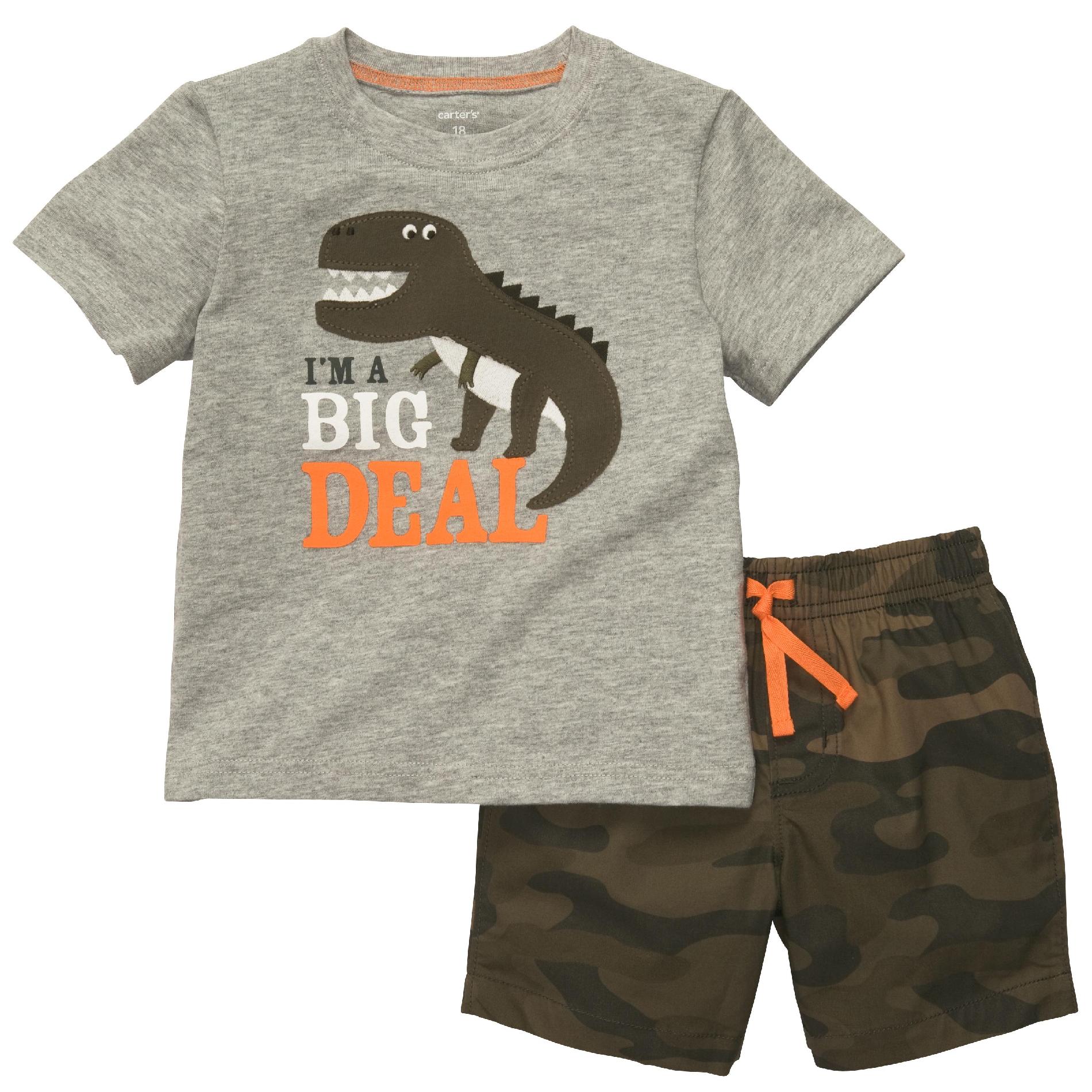 Carter's Toddler Boy's T-Shirt & Shorts - Dinosaur