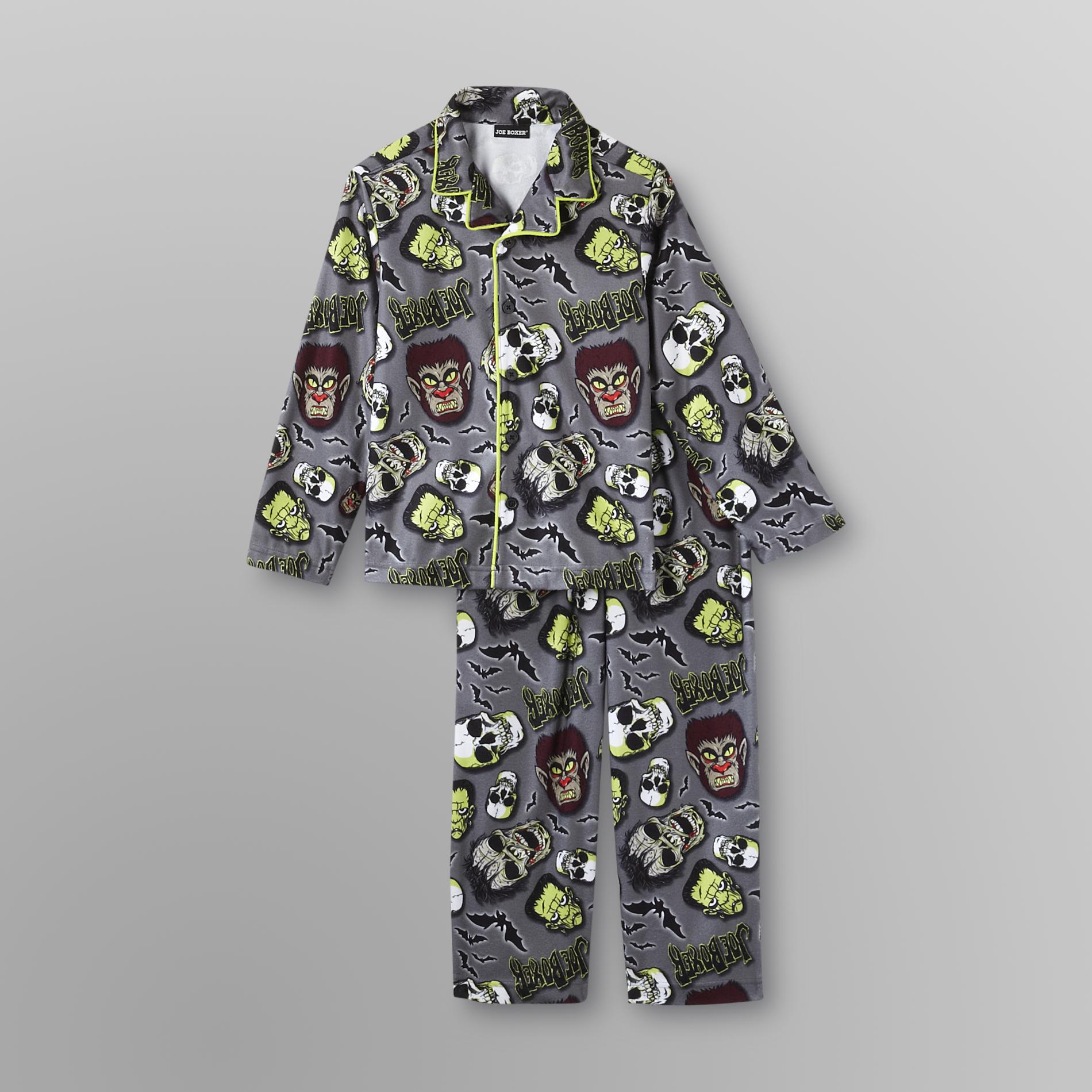 Joe Boxer Boy's Flannel Pajamas - Monsters