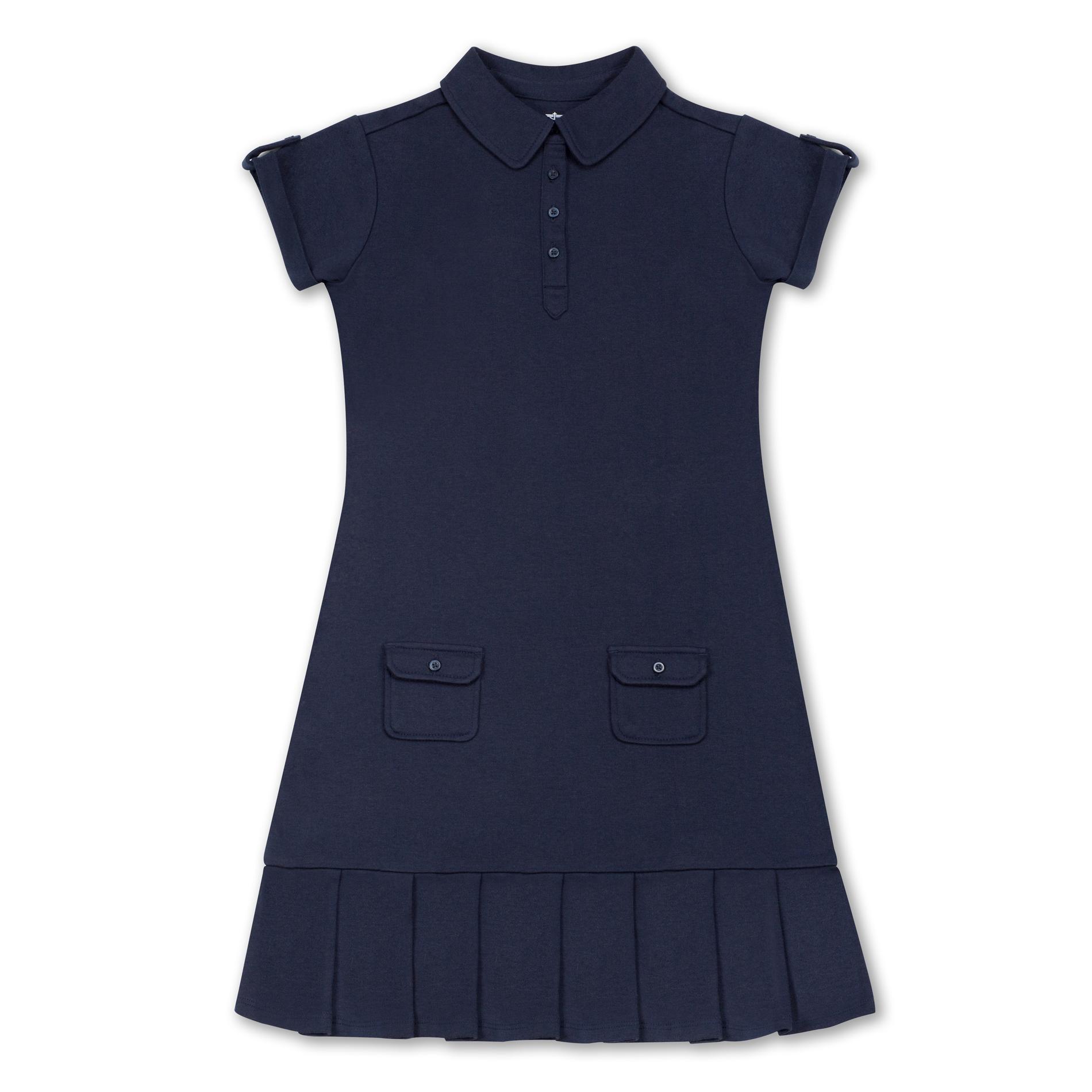 Dockers Girl's Uniform Polo Shirt Dress - Pockets