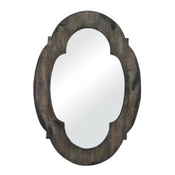 Sterling Industries Marketplace Wood Framed Wall Mirror - Aged Gray