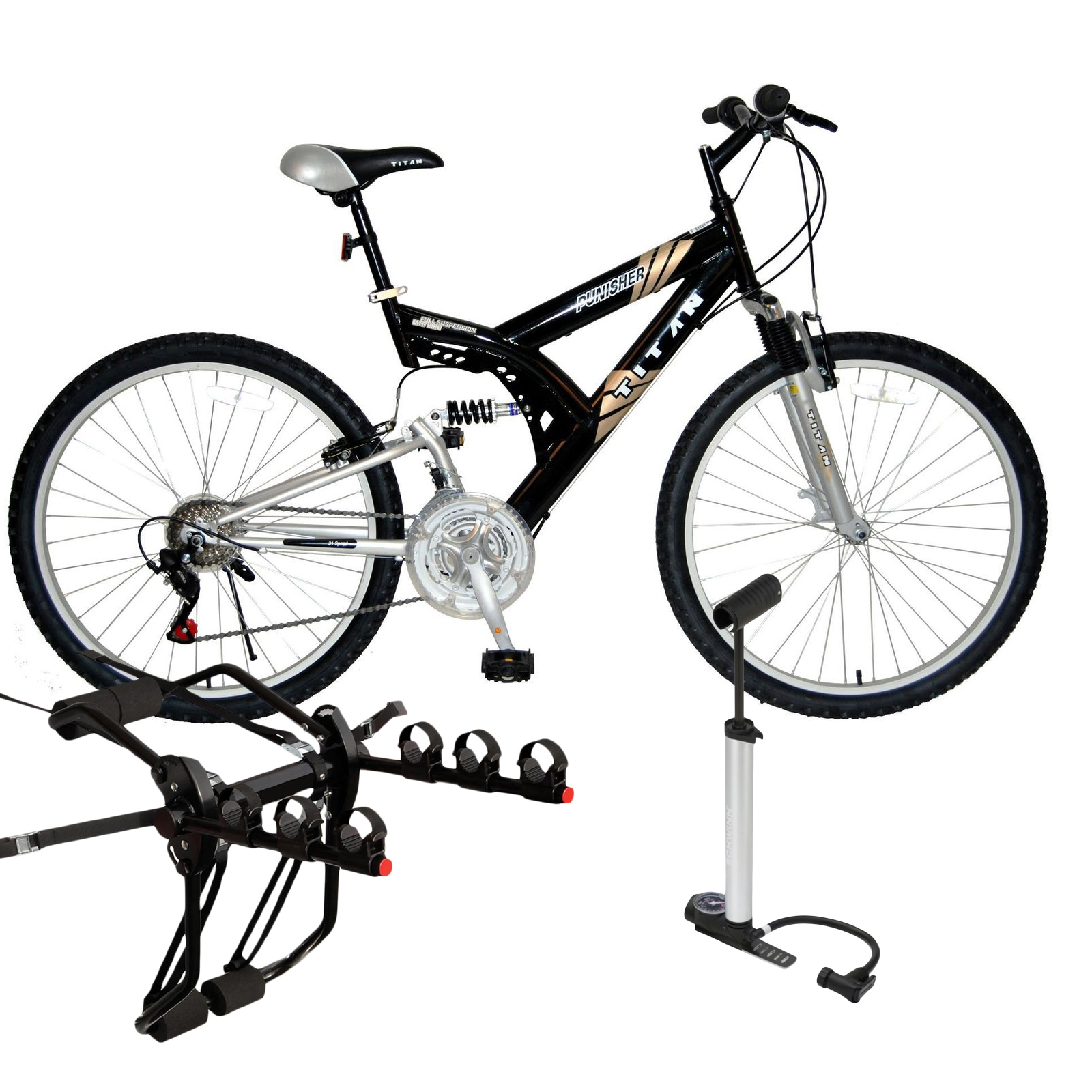titan dual suspension bike
