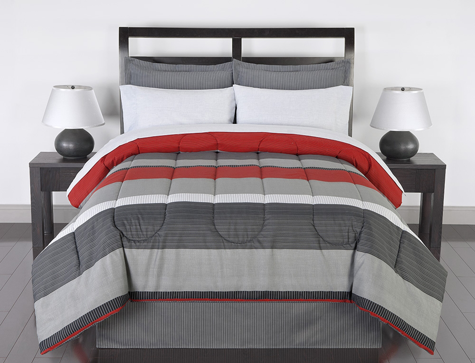 Colormate Complete Bed Set Greyson Striped Shop Your Way Online