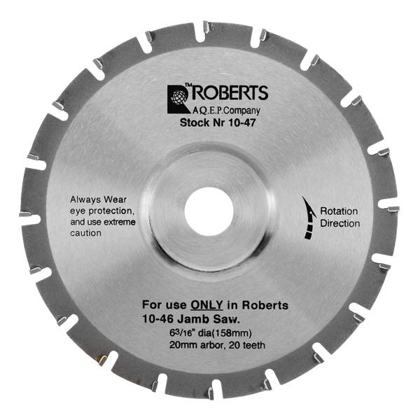 Roberts 6-3/16 in. 20-Tooth Carbide Tip Saw Blade for 10-55 Jamb Saw